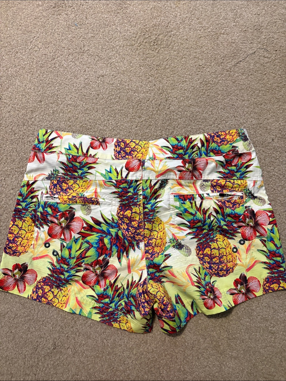 Guy Harvey Tropical Pineapple Print Women’s Shorts - Multicolor - Picture 4 of 4